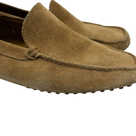TOD\'S Men\'s Gommino Driving Shoes in Nubuck Suede Loafers Brown Tan US 9.5 main image 8